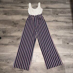 As U Wish Red White And Blue Jumpsuit XS